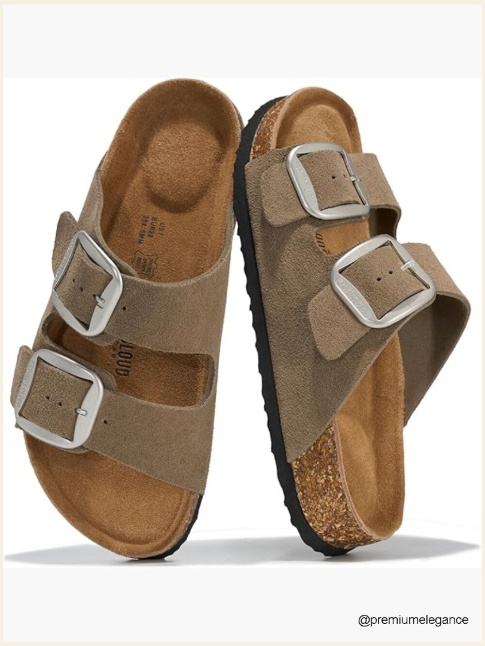 Genuine Leather Memory Foam Sandals Slides Women Comfortable Vacation Footwear